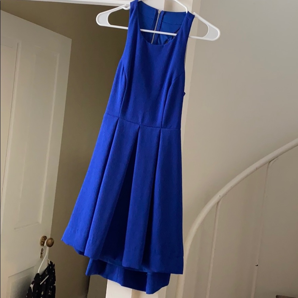 Blue dress with back cutout